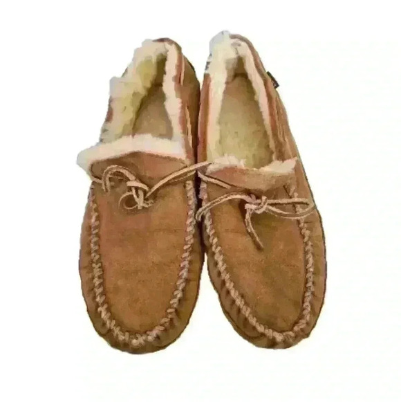 L.L. Bean Men's Tan  Wicked Good Moccasins 13 - Picture 2 of 15